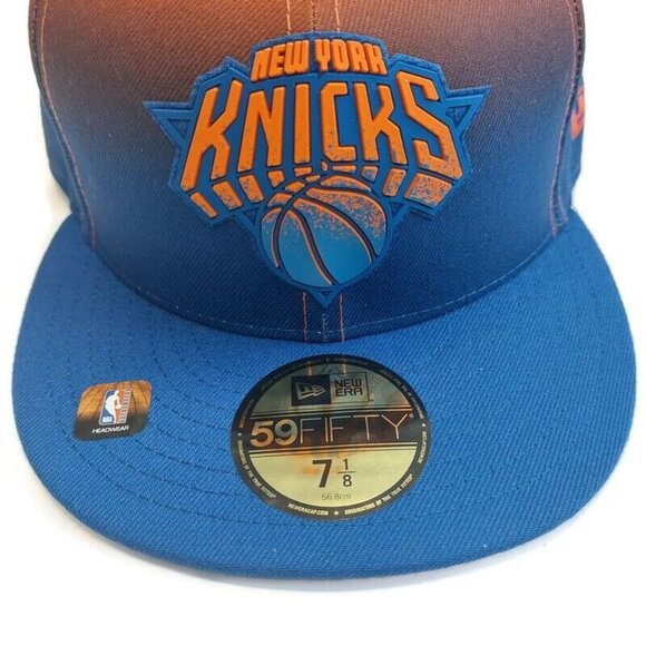 59Fifty New Era Size 7 1/8 New York Knicks Fitted Hat Cap Back Half Color Splash - Picture 2 of 7